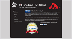 Desktop Screenshot of fitforaking-petsitting.com