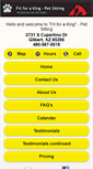 Mobile Screenshot of fitforaking-petsitting.com